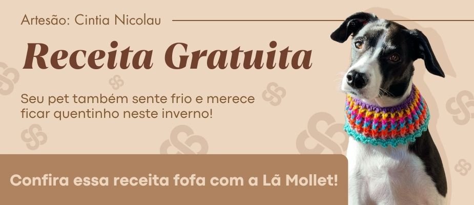 Receita de Crochê - Gola Pet: Faça Você Mesmo Um Acessório Cheio de Charme