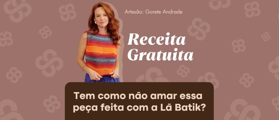 Receita de Regata Surreal com Fio Batik Círculo
