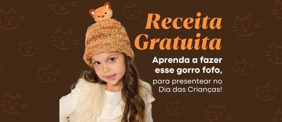 Receita Fácil Gorro Gato Olly Tricô Infantil | Sissi Fios