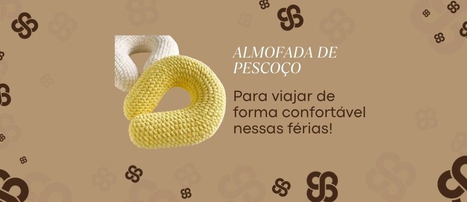 Como Fazer Almofada de Pescoço em Crochê | Sissi Fios Como Fazer Almofada de Pescoço em Crochê | Sissi Fios