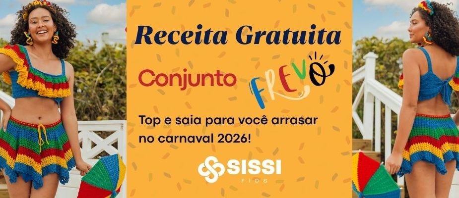Receita de Frevo: Saia e Cropped em Crochê