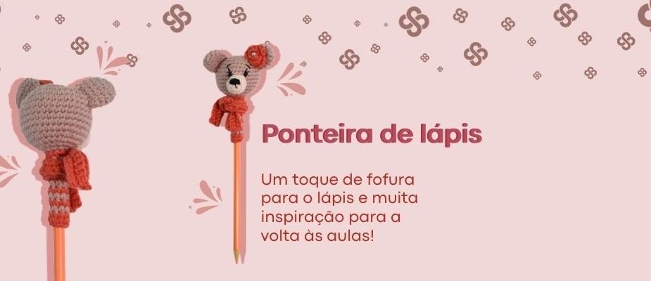 Ponteira De Lápis Em Crochê Volta às Aulas | Sissi Fios
