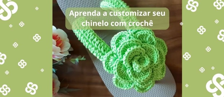 Chinelo Customizado Em Crochê Passo A Passo | Sissi Fios Chinelo Customizado Em Crochê Passo A Passo | Sissi Fios