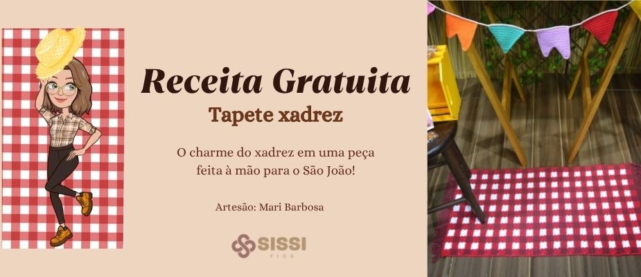 Como Fazer Tapete Xadrez Para Festa Junina | Sissi Fios