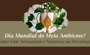 capa croche e plantas